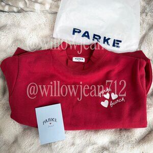 PARKE X BRUNCH Collab Crimson Mockneck in XXL
